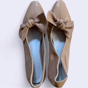 Handmade in Tokyo 🇯🇵 Leather Pumps Leather Feminine Bows Pink Heels Comfy